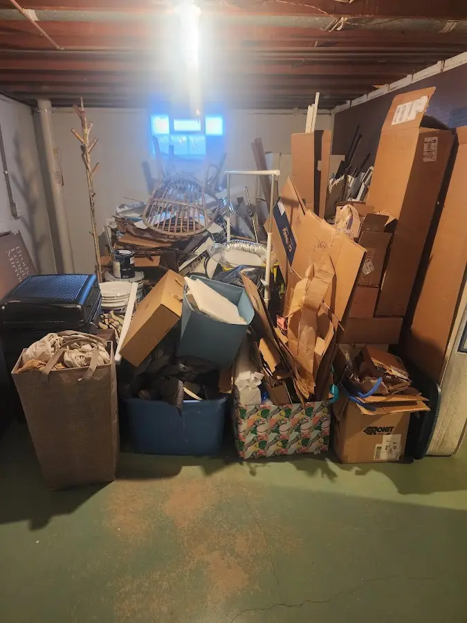 Roll-off dumpster container at job site for Yard Waste Dumpster Rental in Aberdeen